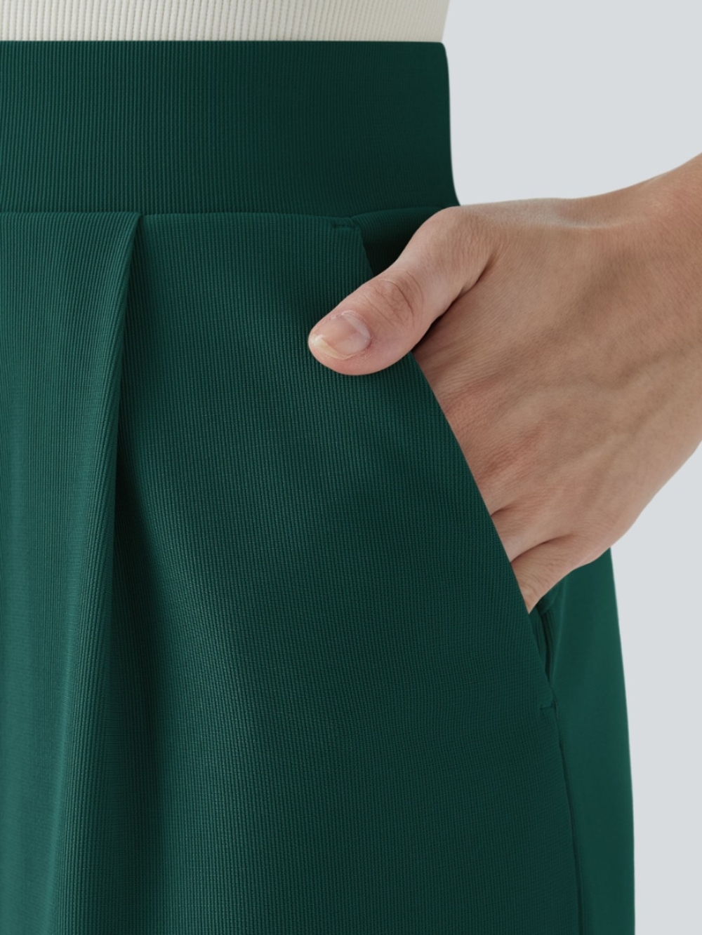 Halara Flex™ High Waisted Body Sculpt Waist-Slimming Pocket Wide Leg Micro Waff - Picture 2 of 7